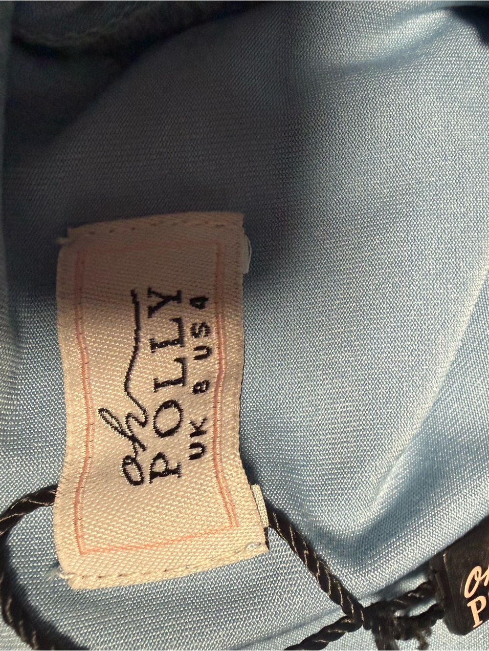 Oh Polly Light Blue Pearl Cowl Neck Beaded Mini Dress Size 4 - Picture 5 of 6